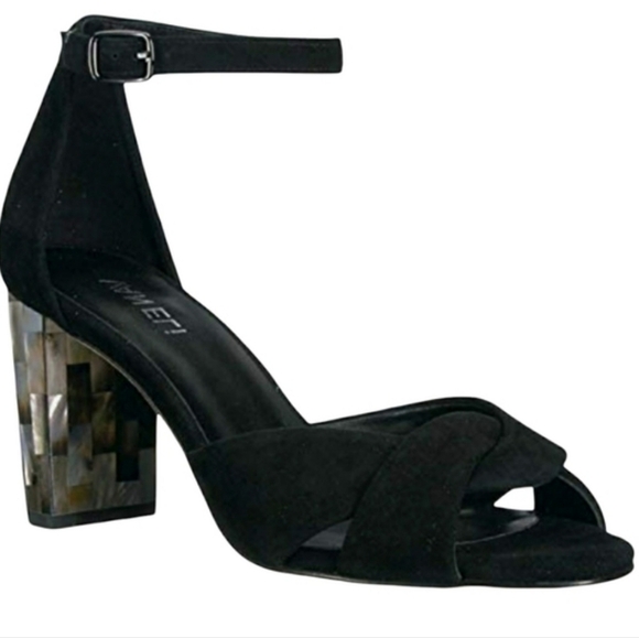 Vaneli Barie Suede Heels Black - Picture 1 of 10